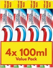 Image of 4 Pack Bundle - Aquafresh Triple Protection Toothpaste (4X 100ml) Value Pack.