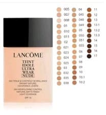 Image of Lancome Teint Idole Ultra Wear Nude Foundation 40ml SPF 19 New with damaged box