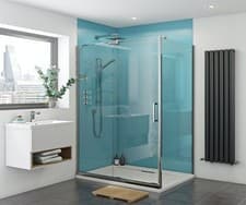 Image of Blue Quartz Shower Wall Panels 1m x 2400mm x 10mm Easy To install 3 Sided Kit