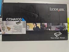 Image of Lexmark C734A1CG Cyan Toner Cartridge Genuine Original - NEW/NO BOX/SEALED