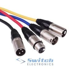 Image of XLR Extension Lead Male Female Cable Plug Socket Microphone Mic Speaker