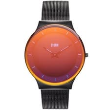 Image of Storm Pylo Slate Red Mens Watch Red Dial Black Strap 47551/SL/R
