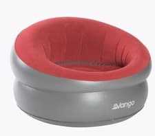 Image of Vango Inflatable Donut Chair NEW In Box Red and Grey