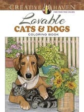 Image of Ruth Soffer Creative Haven Lovable Cats and Dogs Coloring Book (Paperback)
