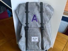 Image of Herschel Supply Company Retreat Raven Crosshatch/Black 15” Laptop Backpack - NEW