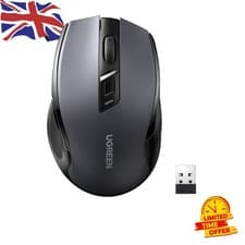 Image of Ergonomic Comfort Wireless Mouse - 5-Adjustable DPI & 18- Silent Operation