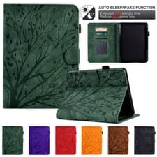 Image of For Kindle Paperwhite 1 2 3 4 5/6/7/10/11th Gen Case Retro Leather Smart Cover
