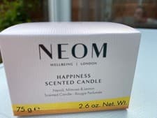 Image of Neom happiness scented candle 75g bnib neroli mimosa & lemon