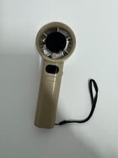 Image of Portable Handheld Mini Fan USB Rechargeable – Blue or Gold – Compact Travel Fan