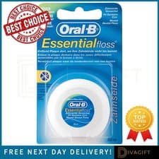 Image of ORAL-B ESSENTIAL DENTAL FLOSS WAXED ORIGINAL MINT REGULAR 50M FOR HEALTHY GUMS