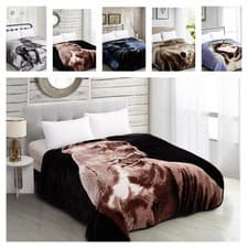 Image of Super Soft Mink Faux Fur Throw Blanket Warm Cozy Bed Sofa Animal Design Throws