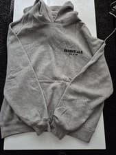 Image of Essentials Fears of God Dark Oatmeal SS22 Hoodie Size Small