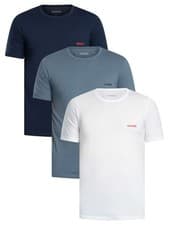 Image of HUGO Men's 3 Pack Lounge T-Shirts, Multicoloured