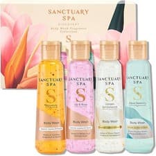 Image of Sanctuary Spa Body Wash Gift Set 4x75ml Travel Size Vegan Cruelty Free