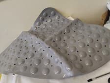 Image of Sector Rubber Corner Shower Mat Anti-slip Quadrant Bath Mat Anti-Bacterial Sucti