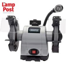 Image of Draper 05097 200mm 550W 230V Heavy Duty Bench Grinder with Worklight