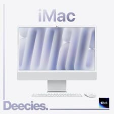 Image of Apple M4 24-inch iMac 8-core CPU 8-core GPU 16GB Ram 512GB SSD Silver NEW Mac
