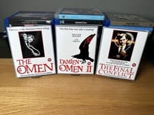 Image of The Omen Trilogy Custom Slipcover Set 4K UHD / Blu Ray Case Size