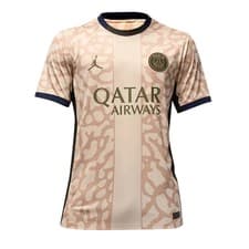 Image of Men's Football Shirt Cream 2023-2024 PSG 4th Soccer Jersey Tee Top Sportswear