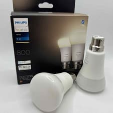 Image of Philips Hue White Smart Bulb 2 Pack LED 800 806LM 2700K B22 Alexa