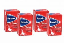 Image of PanadoI Extra SOLUBLE | 4 x 24 (=96) Effervescent Tablets | Dissolve in water