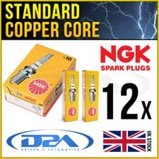 Image of 12x NGK BR10ES 4832 Standard Spark Plugs
