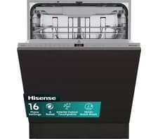 Image of Hisense HV663A60UK Hi6 Full-size Fully Integrated Dishwasher 16 Place - A Rated