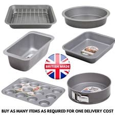 Image of NEW Baker & Salt Non Stick Cooking Oven Tins Trays Pans Roasters - HUGE CHOICE