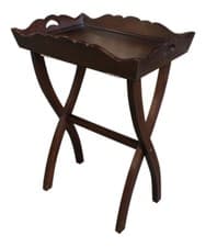 Image of Butlers Tray Table | Mahogany | Folding Legs | Antique Reproduction | OCS033 NEW