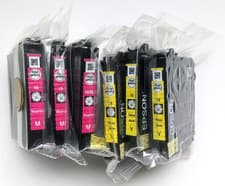 Image of Genuine Epson 18 / 18XL Daisy Magenta & Yellow Ink Cartridges Bundle x6