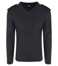Image of New Mens Pro RTX Acrylic Security V Neck Sweater. Navy Blue size 4XL. T7548.