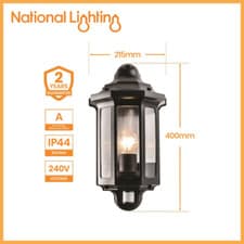Image of PIR Motion Sensor Lamp Outdoor Security Wall Light Bulkhead LED Garden Lights
