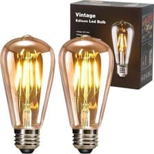 Image of Bulb, Vintage Light Bulb,4W E27 2700K ST64 LED Bulbs, Led Fil