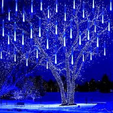 Image of 192 Leds USB Meteor Shower Lights - 8 Strands for Decorating Weddings Christmas
