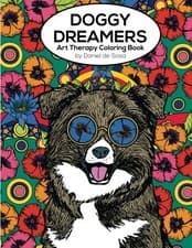 Image of DOGGY DREAMERS: ART THERAPY COLORING BOOK By De Daniel Sosa **BRAND NEW**