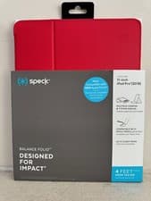 Image of Genuine Speck Balance Folio Case Cover & Stand for iPad Pro 11" (2018) - Red