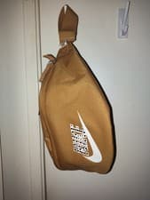 Image of Nike Heritage Waist Pack 3L Custom Yellow And White Glass Stones Bling Bling