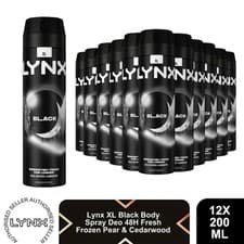 Image of Lynx XL 48-Hour High Definition Fragrance Body Spray Deodorant, 12 Pack, 200ml