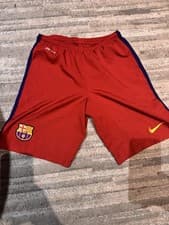 Image of These are authentic Nike FC Barcelona home shorts from either the 2013-14