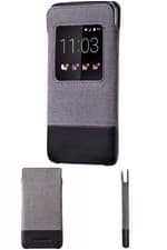 Image of GENUINE BLACKBERRY DTEK50 SMART POCKET POUCH CASE BLACK / GREY - ACC-63006-001