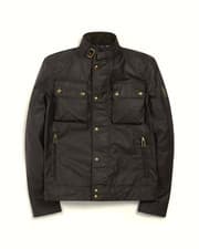 Image of Belstaff Racemaster Icon Jacket Waxed Cotton Black UK 38
