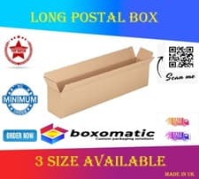 Image of LONG Single/Double Wall Cardboard Packing Posting Shipping Box POSTAL BOXES