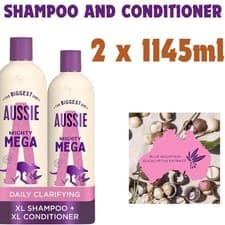 Image of Aussie Repair & Reconstruct Vegan Hair Treatment Shampoo/Conditioner Set- Mask