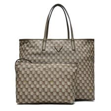 Image of GUESS G Wave Large 2 in 1 Tote Shoulder Bag With Removable Wrist Pouch
