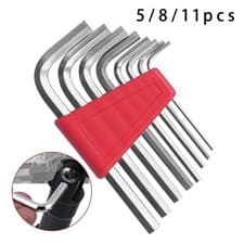 Image of Efficient Metric/Imperial Hex Wrench Set 5/8/11 Pcs L Type Easy to Carry