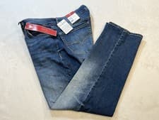 Image of Guess Slim Fit Low Rise Narrow Leg Lincoln Straight Moonston Blue 36x30 NWT