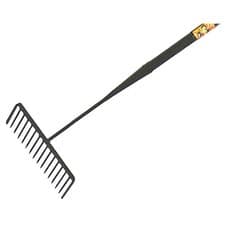 Image of Roughneck 68-500 Tarmac Rake 16 Round Teeth - Tubular Steel Shaft Handled