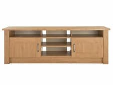 Image of Home Ohio TV Unit Oak Effect | Modern Stand for Living Room Entertainment Center