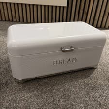 Image of Kitchen Craft Lovello Textured Bread Bin Ice White (8)