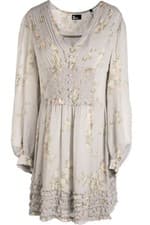 Image of THE KOOPLES BLUE CREPE MINI DRESS UK 12
